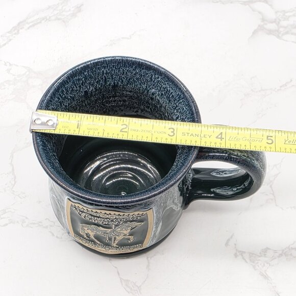 Deneen Pottery Mug Kit Carson County Carousel Horse Colorado Green Drip USA New - Picture 6 of 7